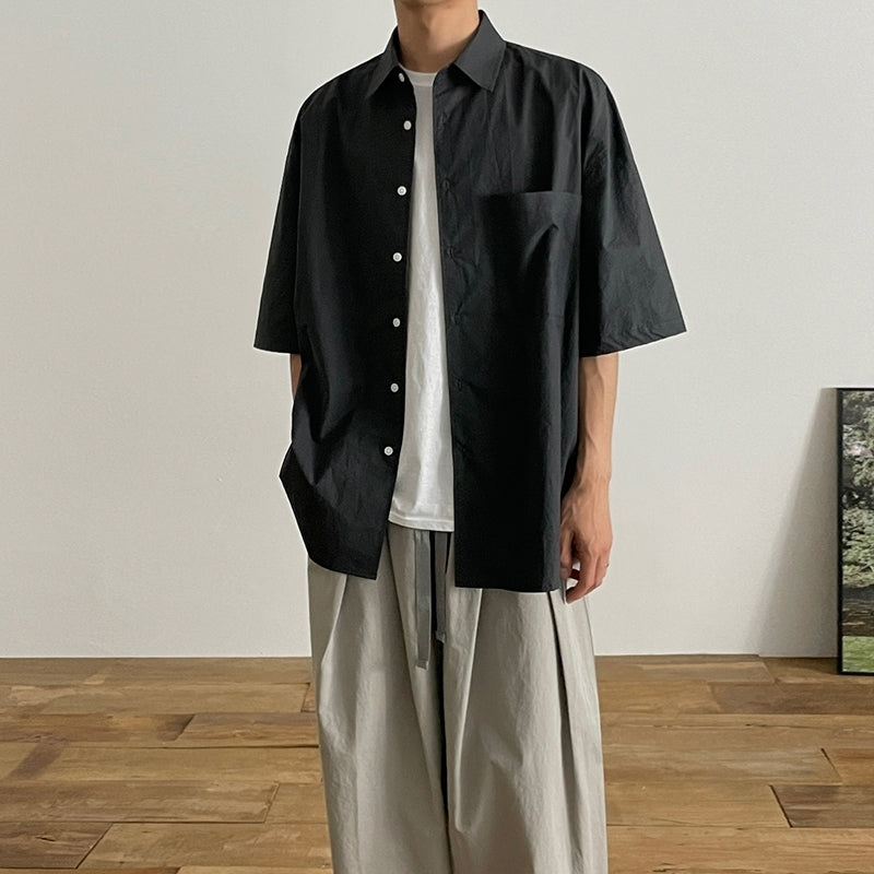Casual Linen Short Sleeve Shirt