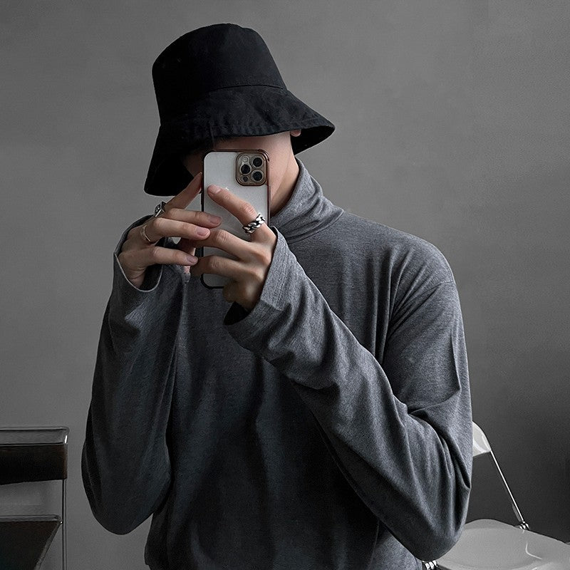 Casual Long Sleeve Turtleneck Shirt