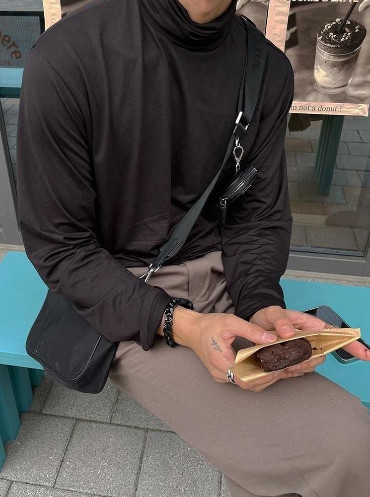 Casual Long Sleeve Turtleneck Shirt