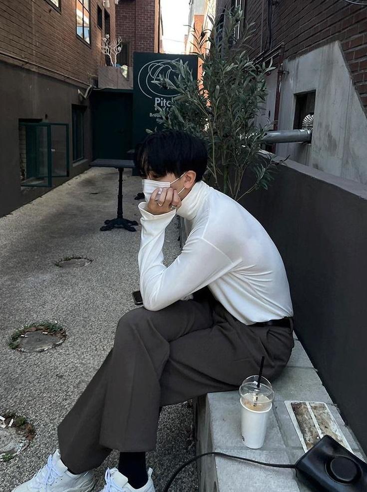 Casual Long Sleeve Turtleneck Shirt