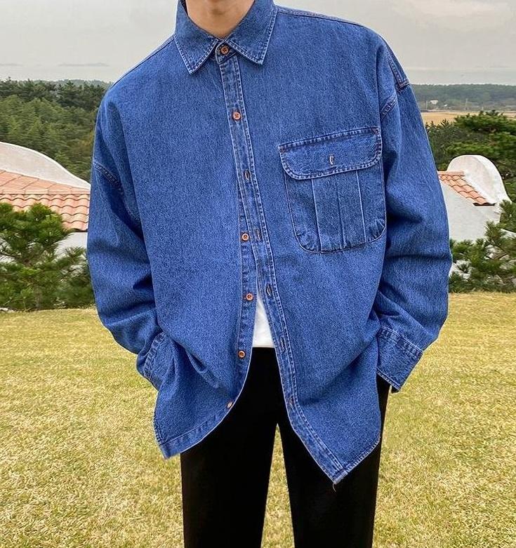 Casual Denim Shirt Jacket