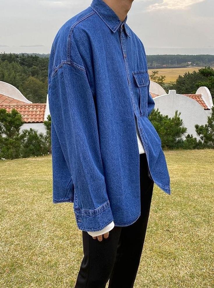Casual Denim Shirt Jacket