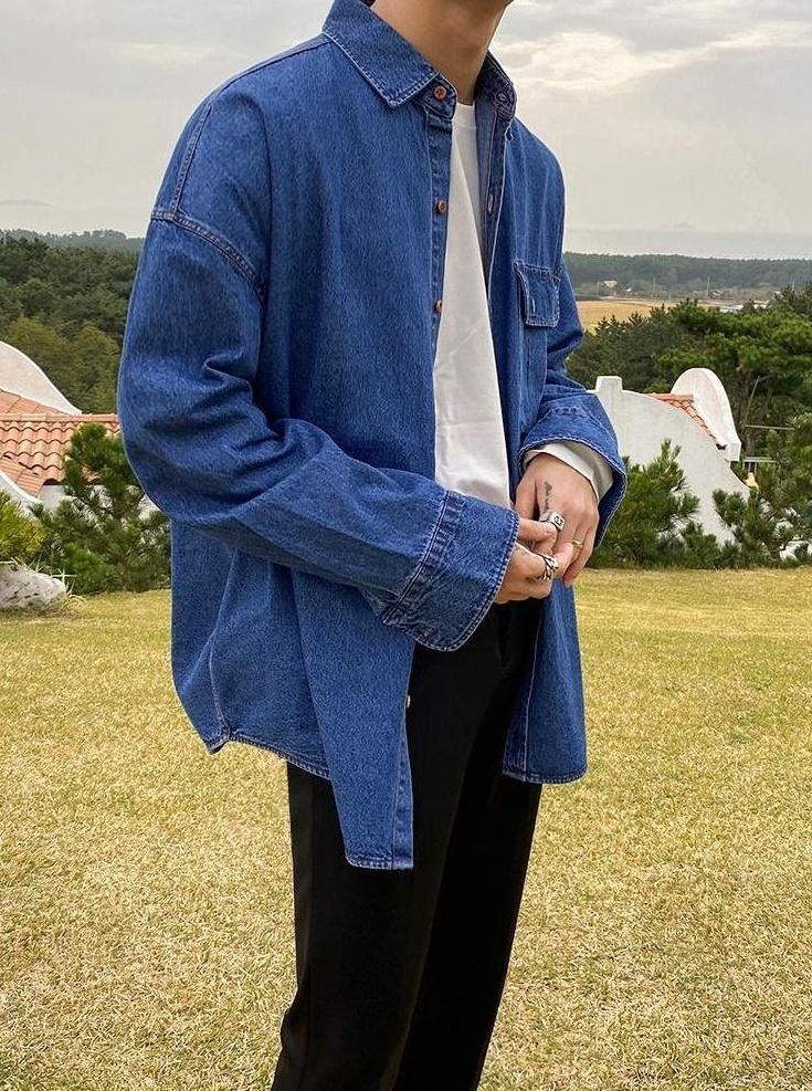 Casual Denim Shirt Jacket