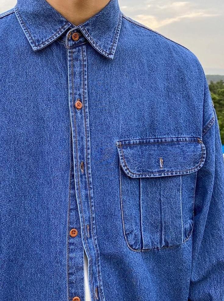 Casual Denim Shirt Jacket