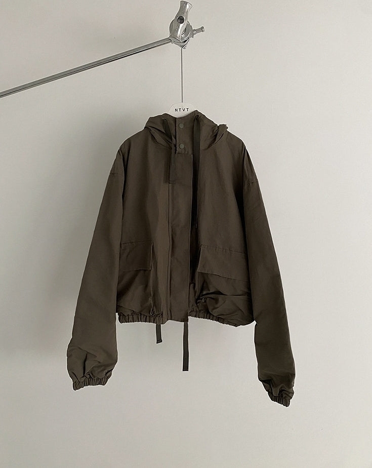 Casual Japanese Style Hooded Bomber Jacket