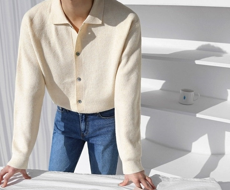 Casual Knit Cardigan Sweater