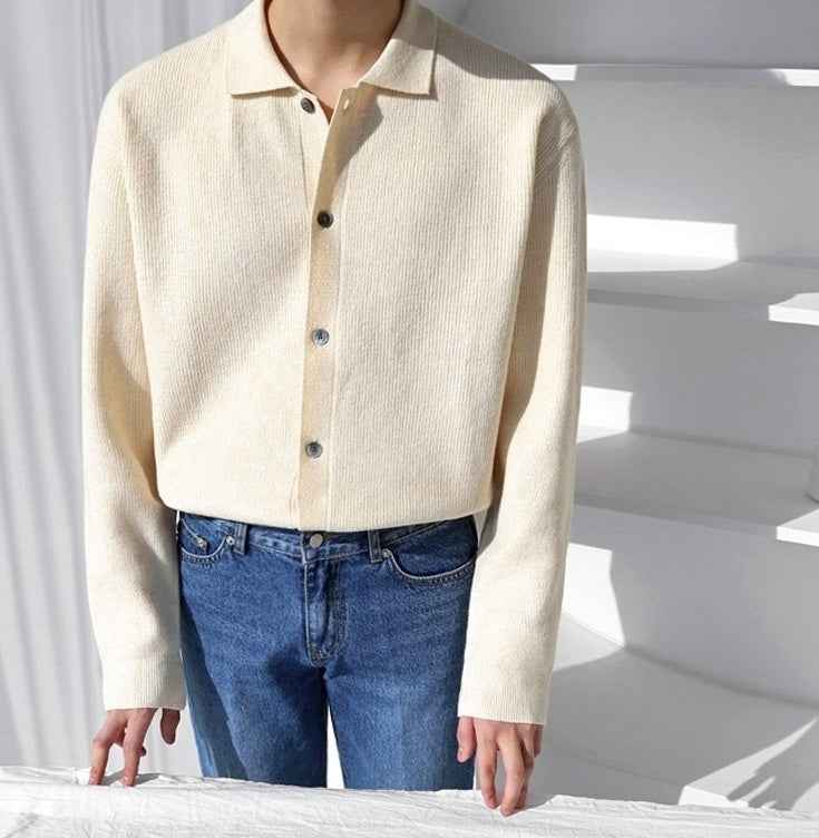 Casual Knit Cardigan Sweater