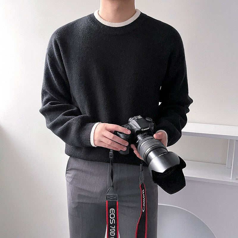 Casual Knit Pullover Sweater