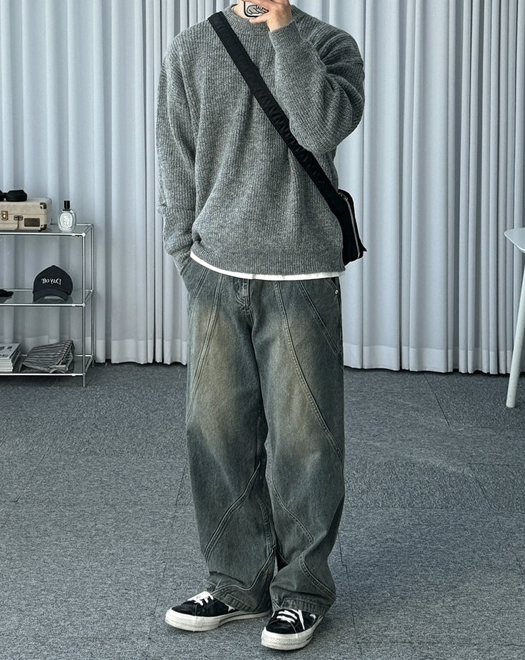Casual Knit Pullover Sweater Cozy Autumn Style
