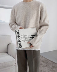 Casual Knit Pullover Sweater