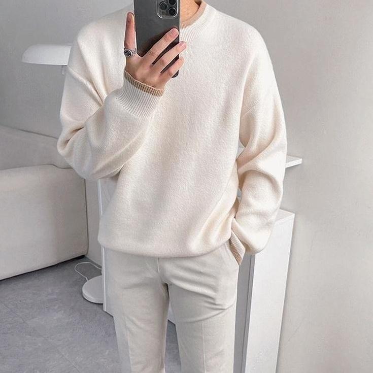 Casual Knit Pullover Sweater