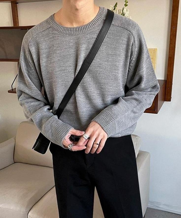 Casual Knit Pullover Sweater