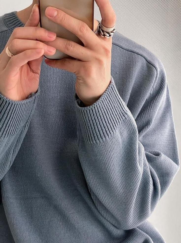 Casual Knit Pullover Sweater