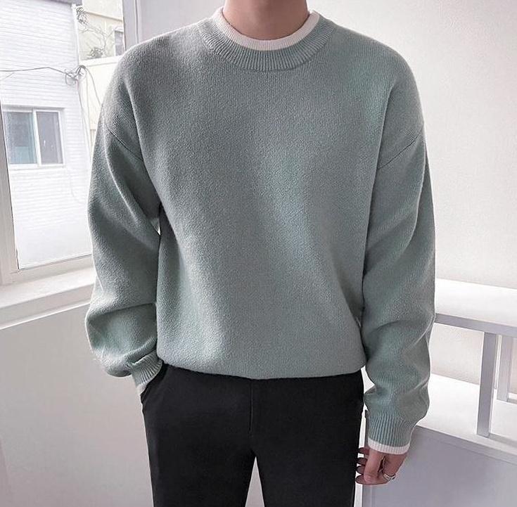 Casual Knit Pullover Sweater