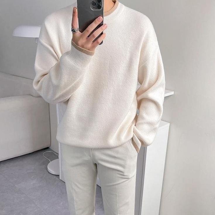 Casual Knit Pullover Sweater