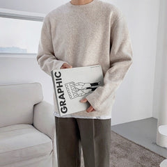 Casual Knit Pullover Sweater