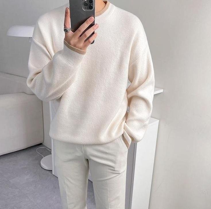 Casual Knit Pullover Sweater