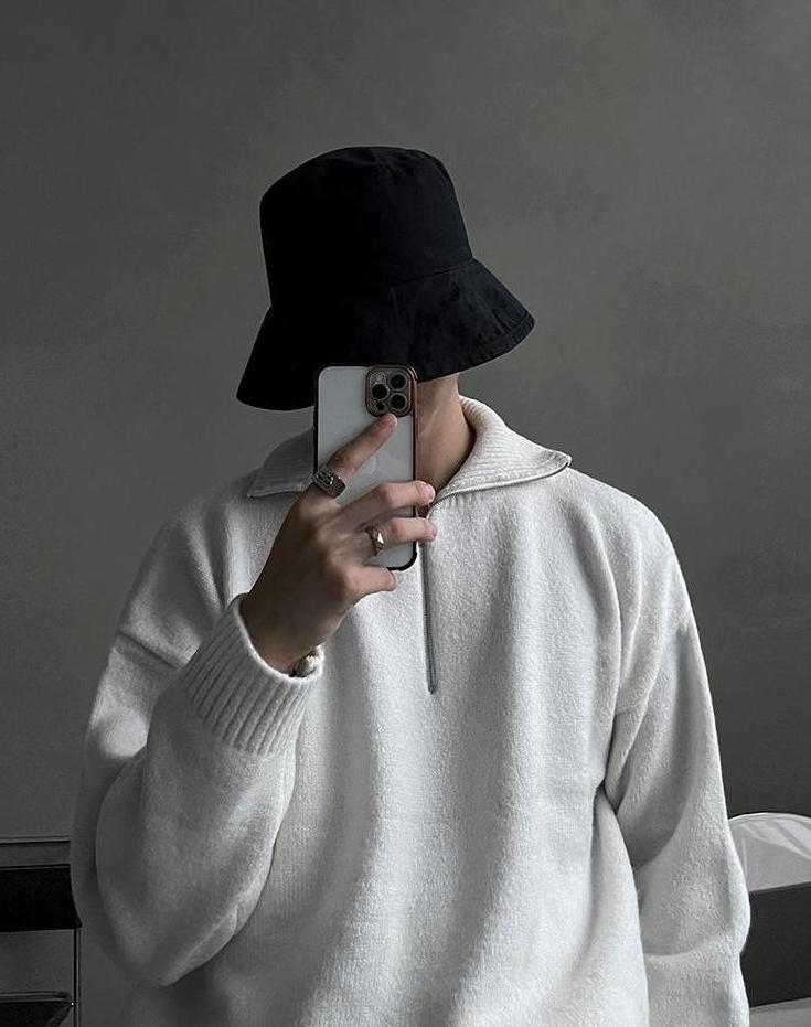 Casual Knitted Zipper Sweater