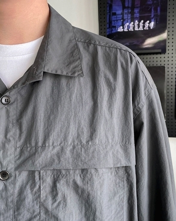 Casual Lightweight Long Sleeve Jacket Shirt