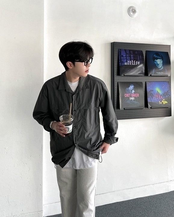 Casual Lightweight Long Sleeve Jacket Shirt