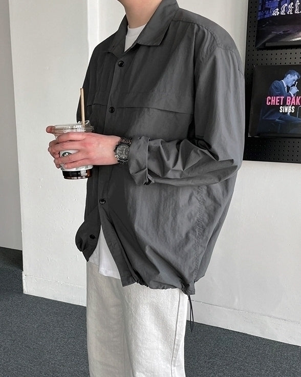 Casual Lightweight Long Sleeve Jacket Shirt