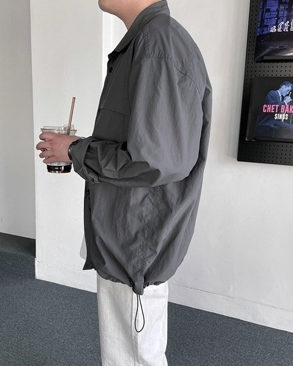 Casual Lightweight Long Sleeve Jacket Shirt