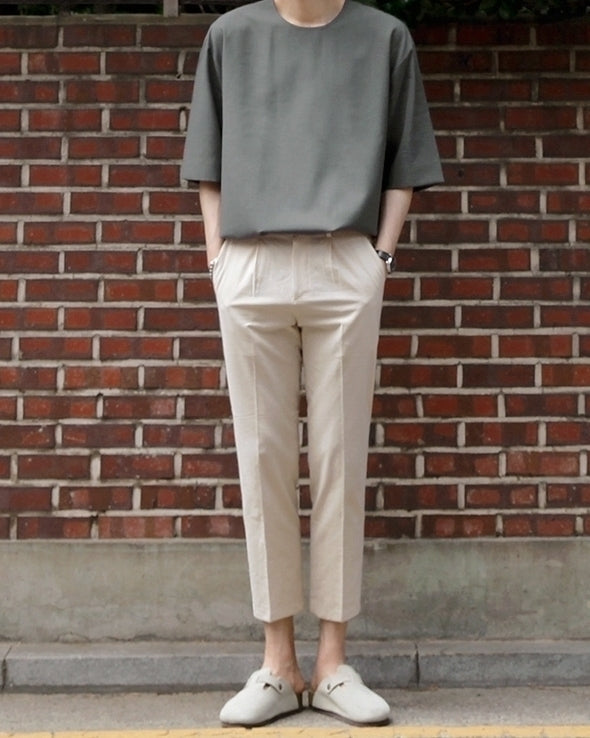 Casual Linen Short Sleeve Relaxed Fit T Shirt