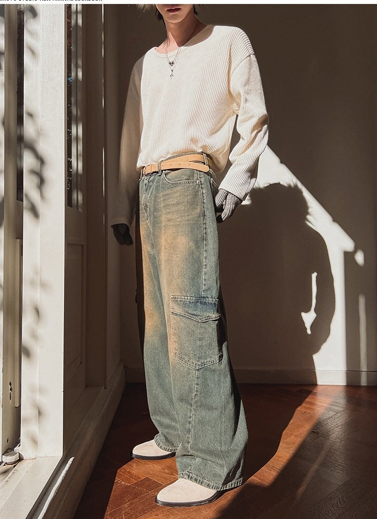 Casual Long Sleeve Textured T-Shirt
