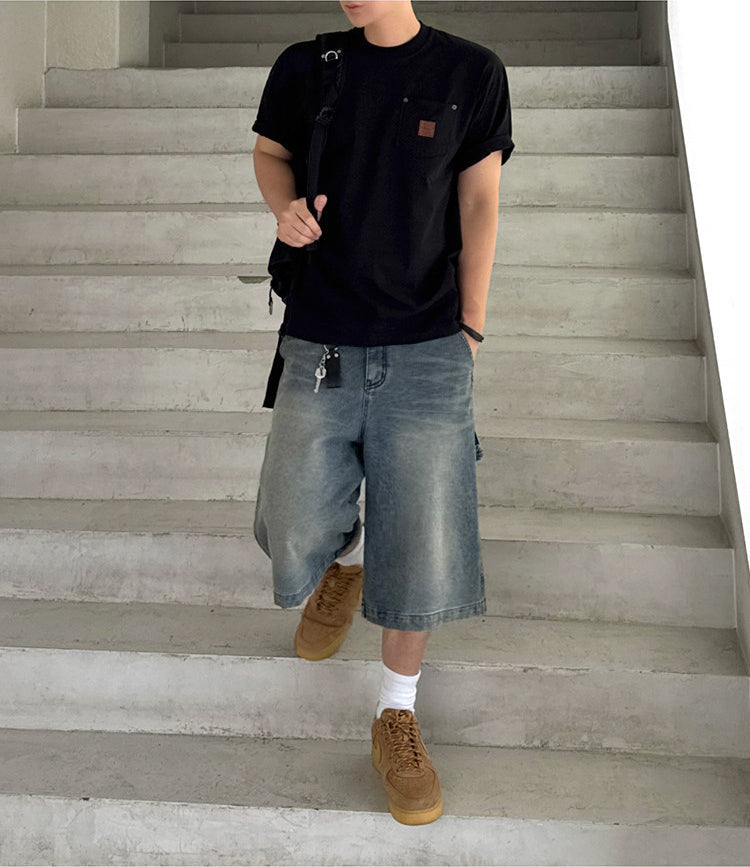 Relaxed Crew Neck Short Sleeve T Shirt