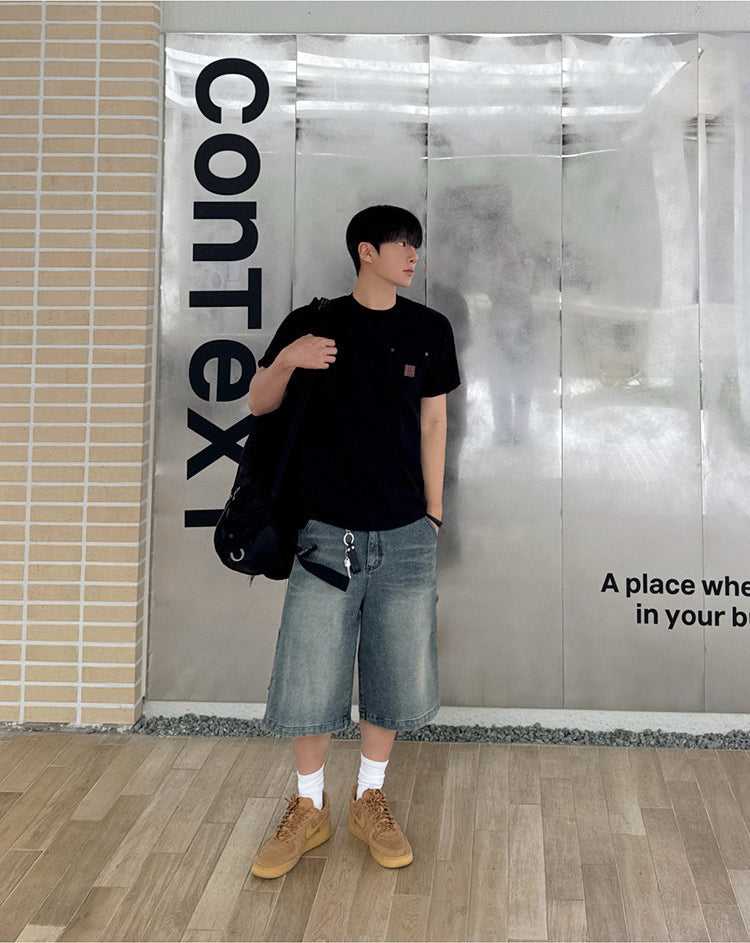 Relaxed Crew Neck Short Sleeve T Shirt