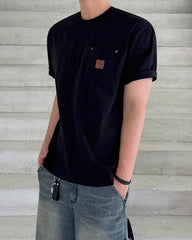 Relaxed Crew Neck Short Sleeve T Shirt