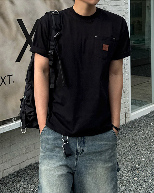 Relaxed Crew Neck Short Sleeve T Shirt