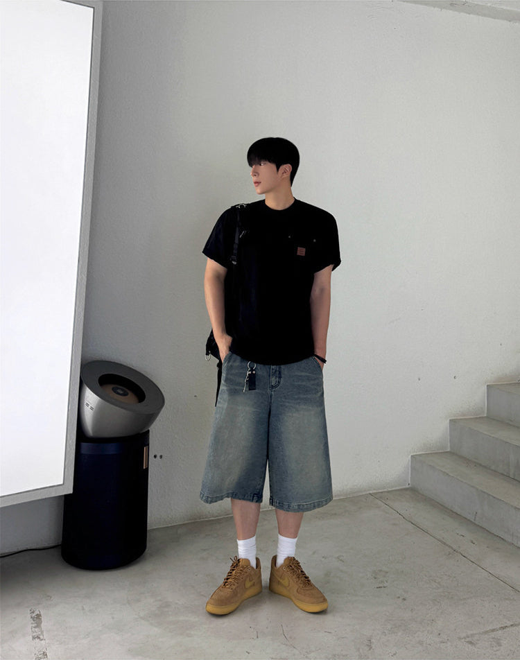 Relaxed Crew Neck Short Sleeve T Shirt