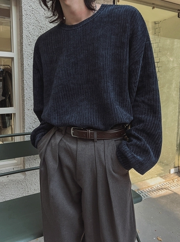 Casual Loose Crewneck Pullover Sweatshirt