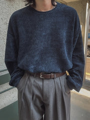 Casual Loose Crewneck Pullover Sweatshirt