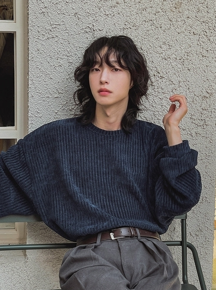Casual Loose Crewneck Pullover Sweatshirt