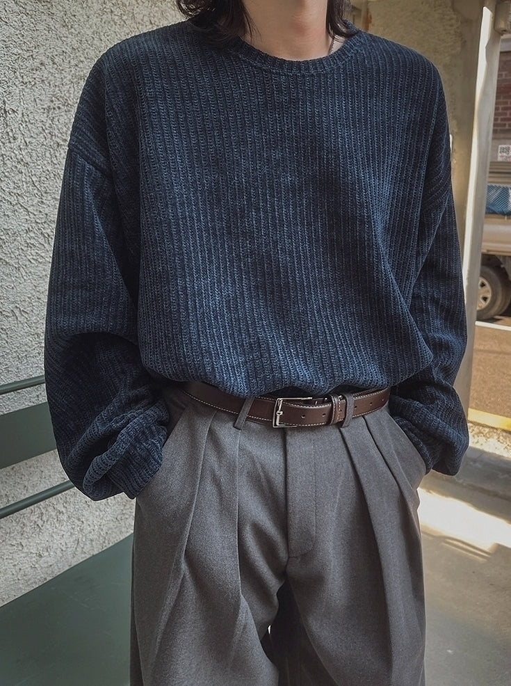 Casual Loose Crewneck Pullover Sweatshirt