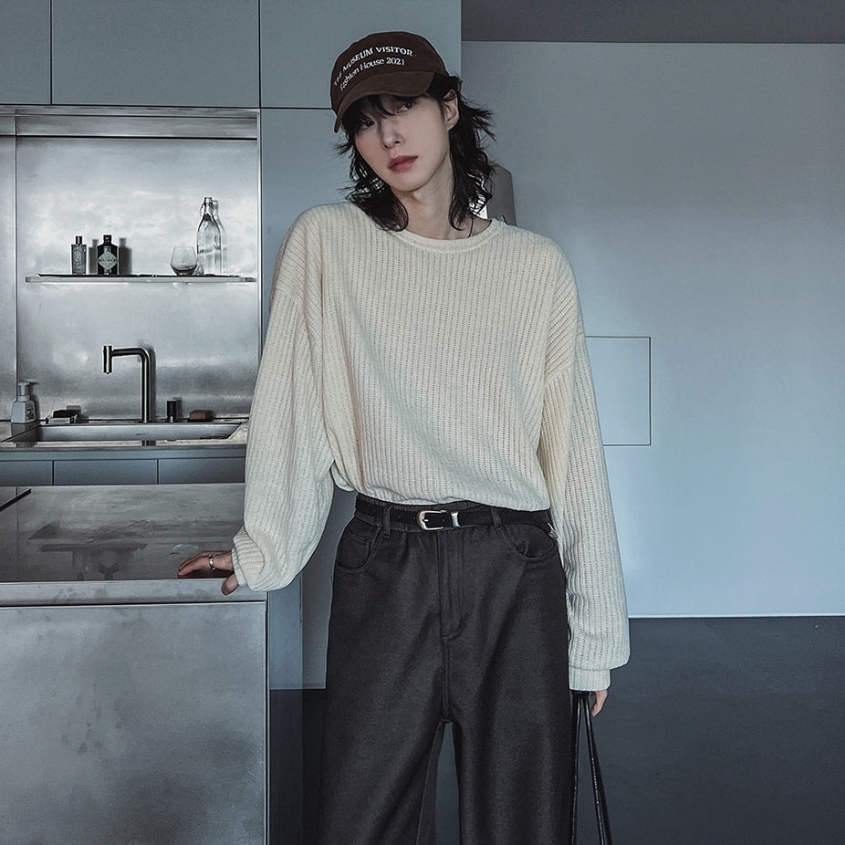 Casual Loose Crewneck Pullover Sweatshirt
