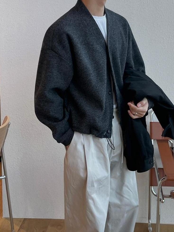 Casual Loose Fit Cardigan Jacket