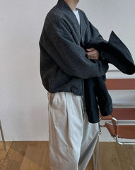 Casual Loose Fit Cardigan Jacket