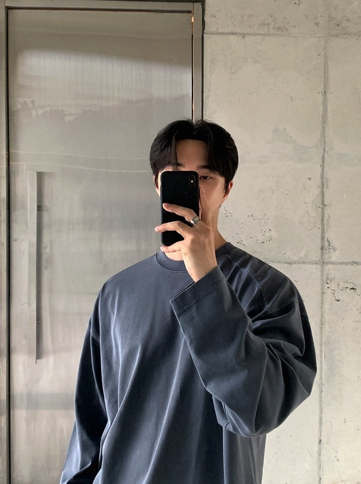 Casual Loose Fit Crewneck Sweatshirt