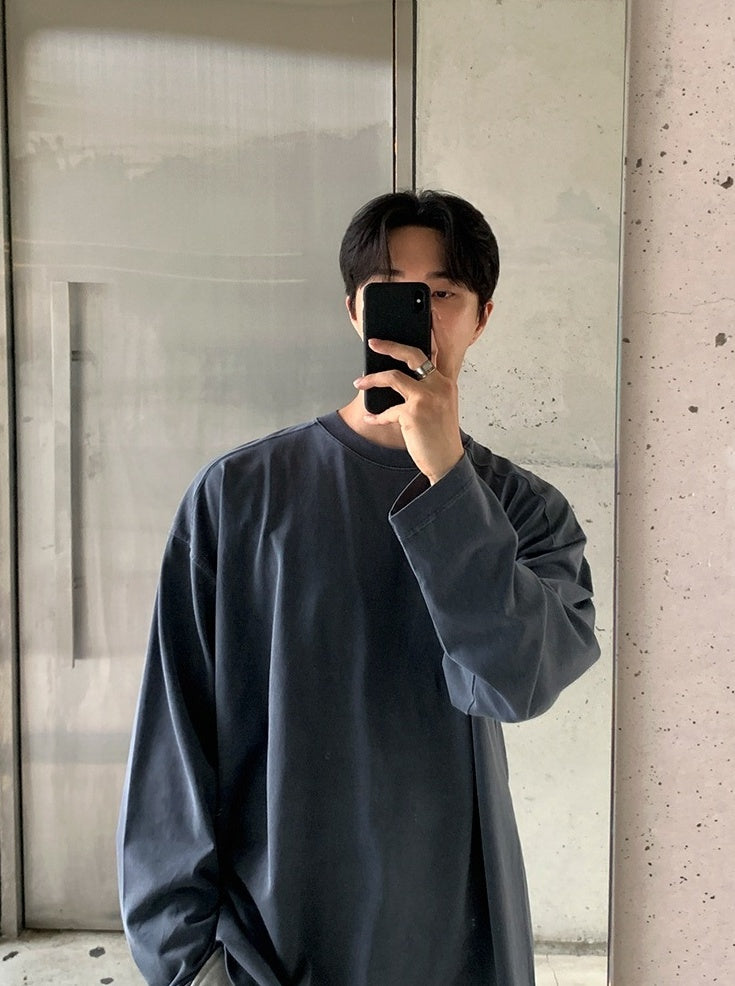Casual Loose Fit Crewneck Sweatshirt