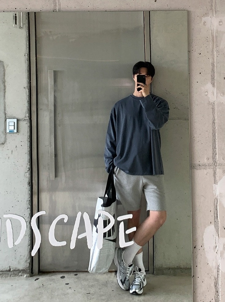 Casual Loose Fit Crewneck Sweatshirt