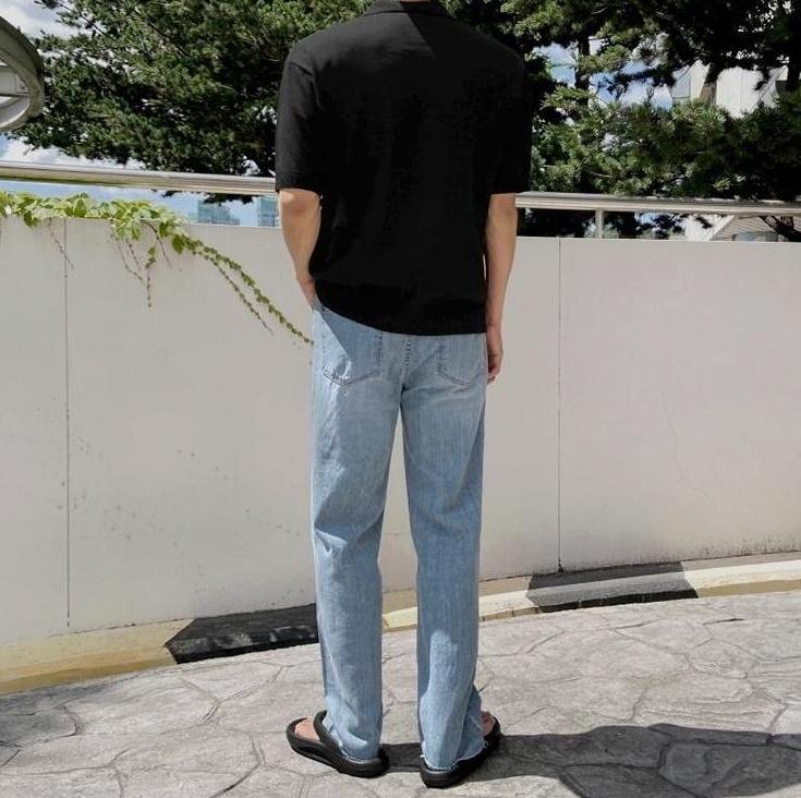 Casual Loose Fit Denim Trousers