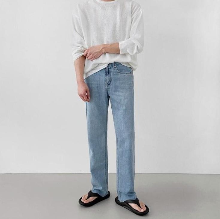 Casual Loose Fit Denim Trousers