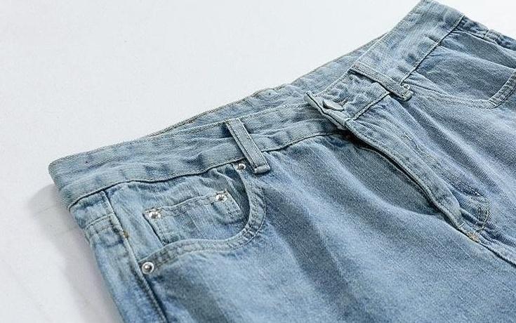 Casual Loose Fit Denim Trousers