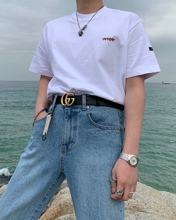 Casual Loose Fit Denim Wide Leg Pants
