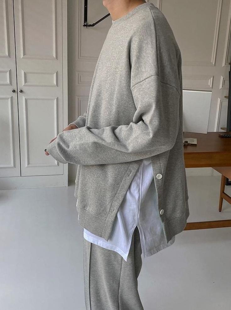 Casual Loose Fit Layered Pullover Sweater