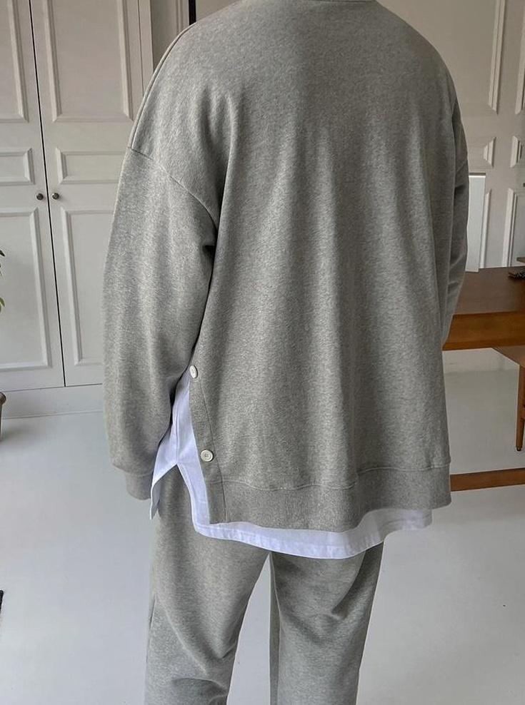Casual Loose Fit Layered Pullover Sweater