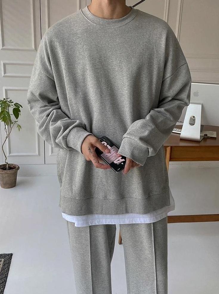 Casual Loose Fit Layered Pullover Sweater